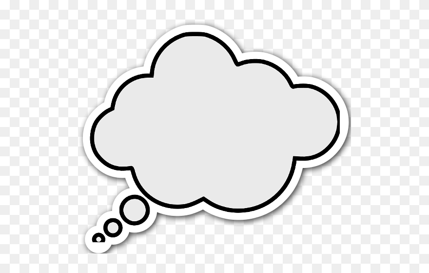 Gedanken Aufkleber Clipart