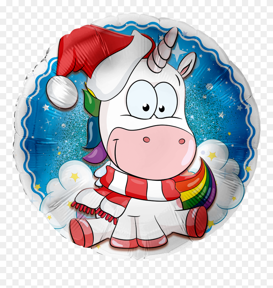 Weihnachtsgrüße Einhorn Clipart