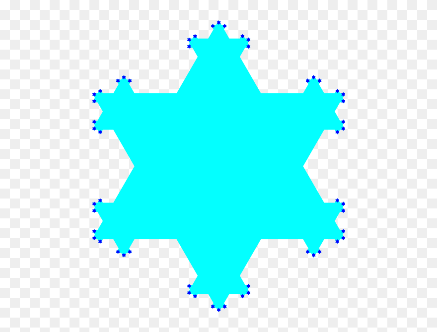 Koch Flake Fractal - Portable Network Graphics Clipart