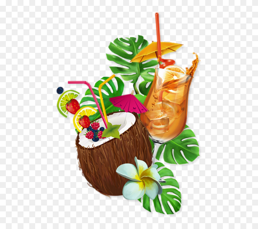 Tube Boisson, Dessin, Cocktails Png - Clip Art Transparent Png