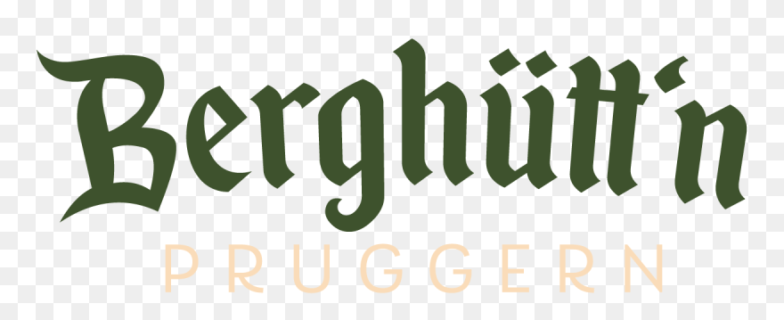 Berghütt"n Pruggern Logo - Calligraphy Clipart