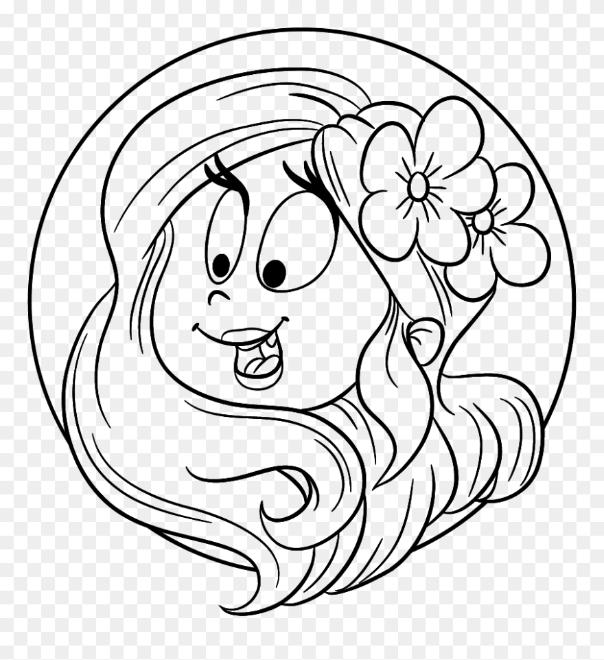 Jungfrau - Line Art Clipart