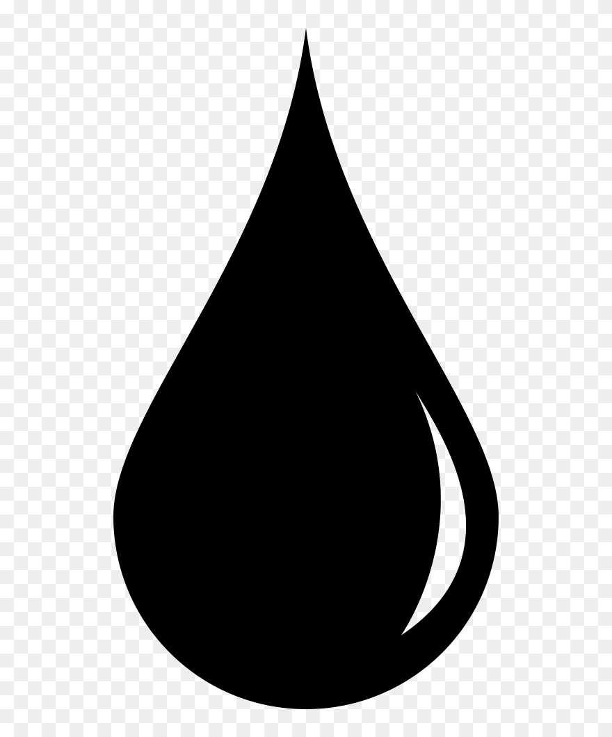 Black Cartoon Water Drop Clipart