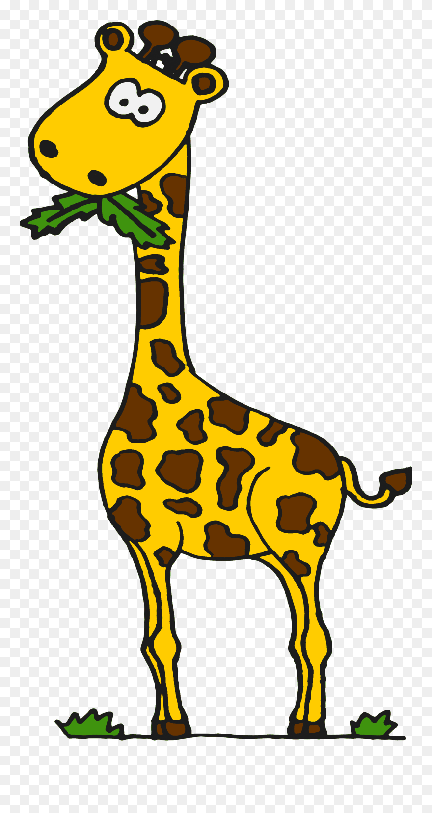 Giraffe Clipart Grandpa - Adaptation Drawing - Png Download