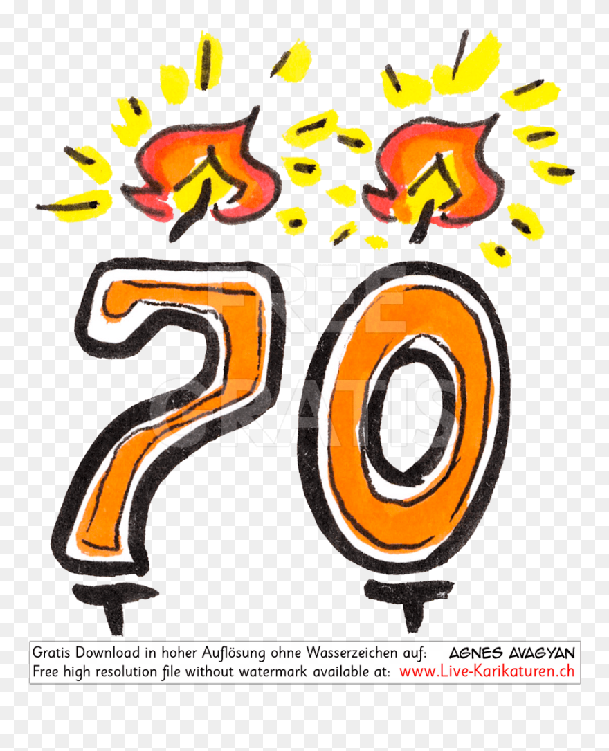 Jahre, Ziffer, Zahl, Kerze, Gezeichnet, Geburtstag, - Circle Clipart