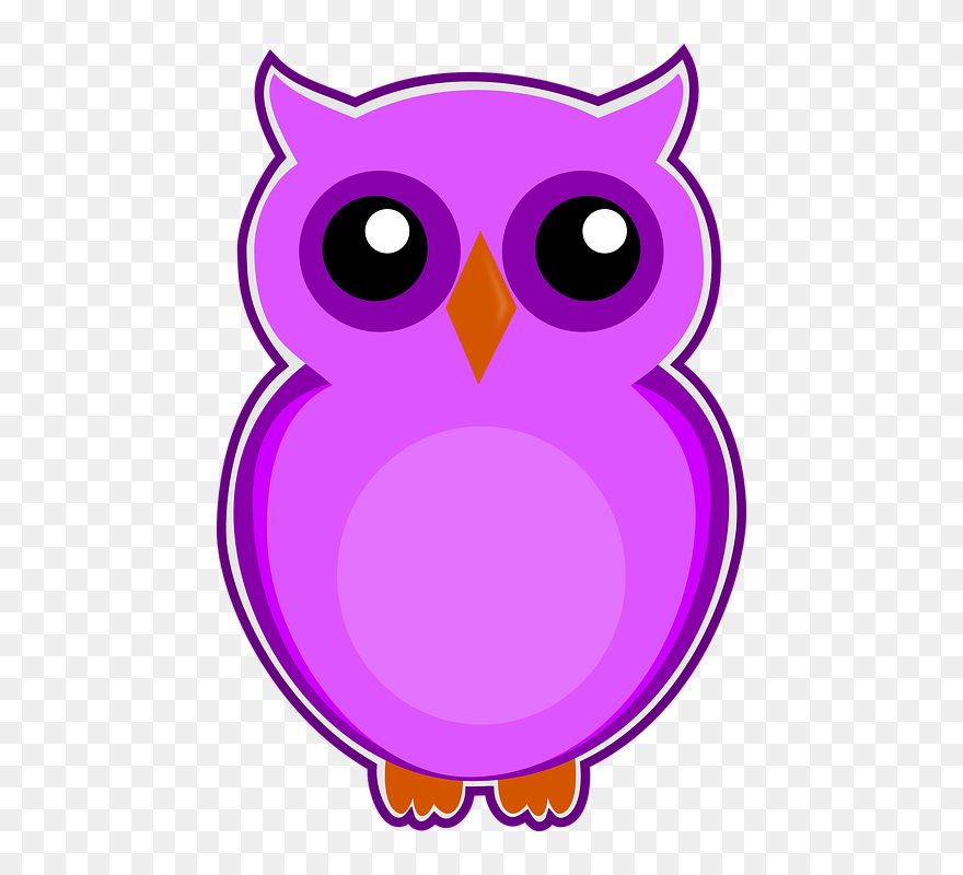 Contoh Gambar Burung Hantu Hitam Putih Clipart