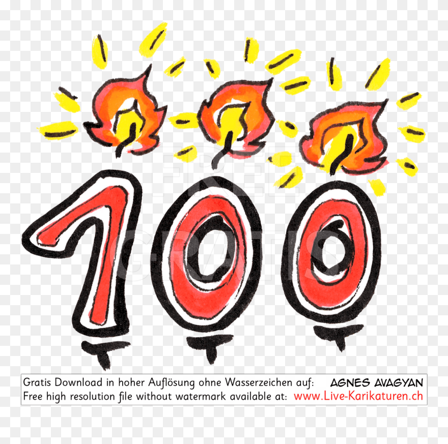 Jahre, Ziffer, Zahl, Kerze, Gezeichnet, Geburtstag, - Circle Clipart