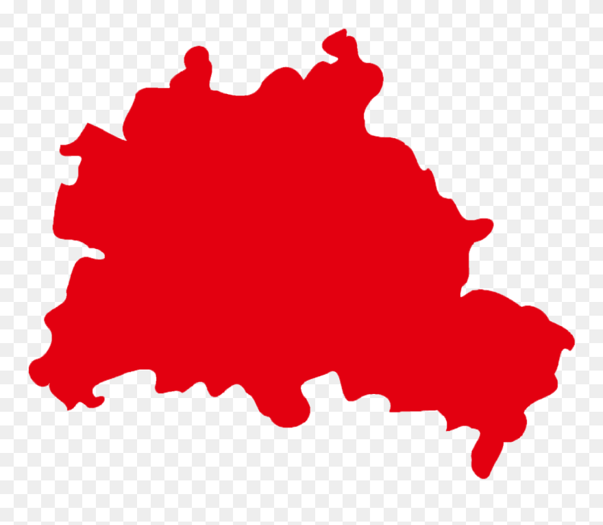 Umriss Von Berlin - Berlin Map Vector Free Clipart