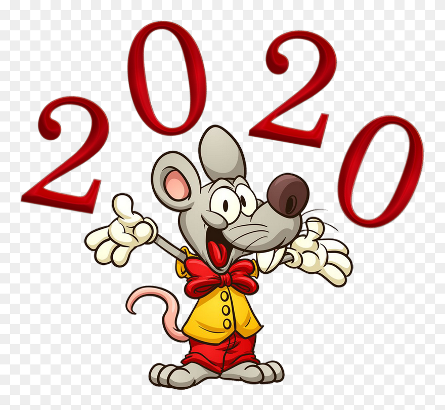 ❄️ Tube 2020 Année Du Rat - Cartoons Wearing Bow Ties Clipart