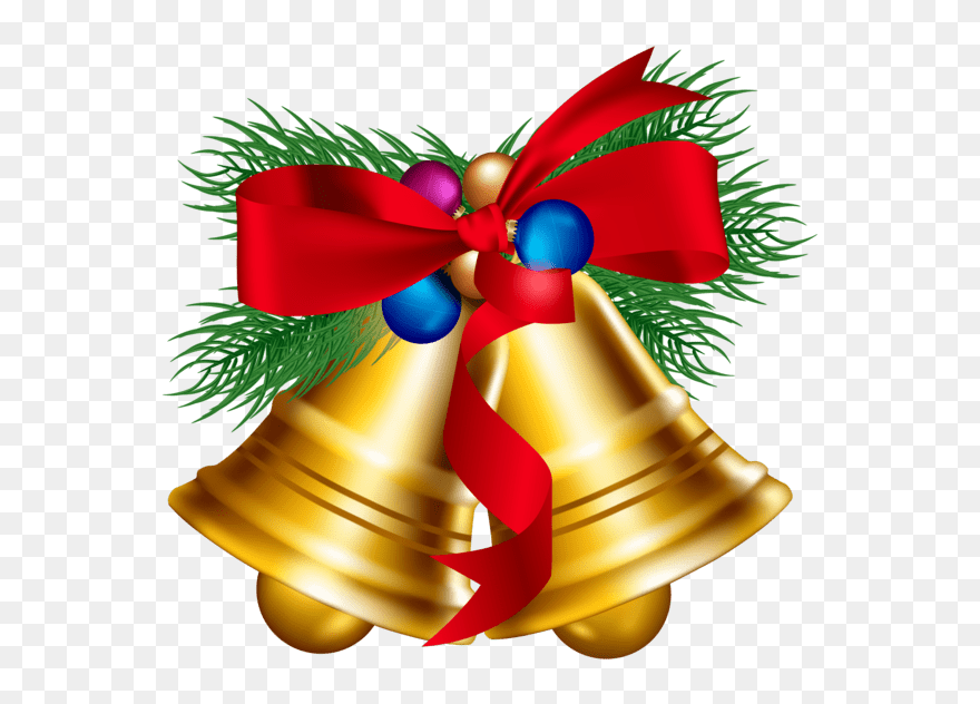 Christmas Bell Images Clip Art - Png Download