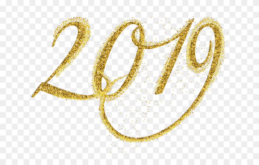 Transparent Clipart Neujahr - Transparent Background 2019 Png