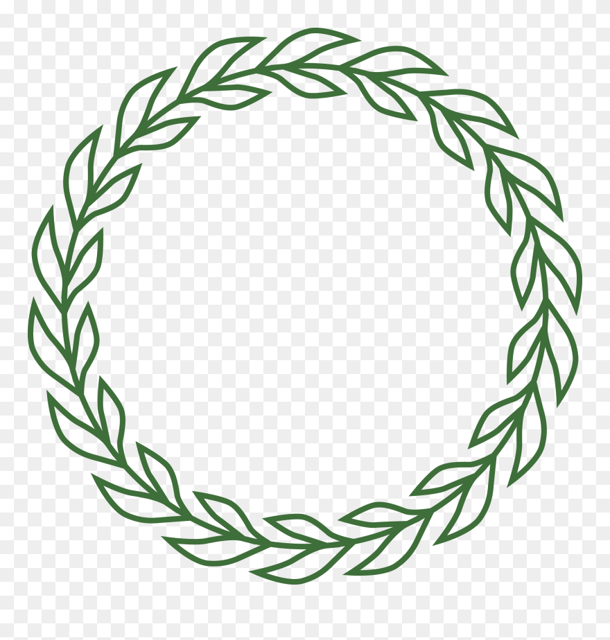 Runder Kranz Aus Lorbeerblättern - National Supermarket Association Clipart
