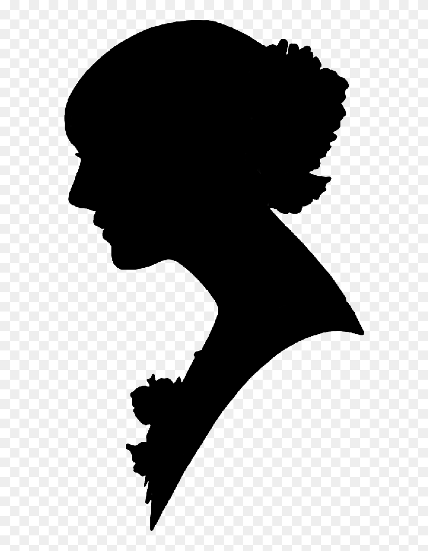 Victorian Era Silhouette Clip Art - Victorian Backgrownds Of Women - Png Download