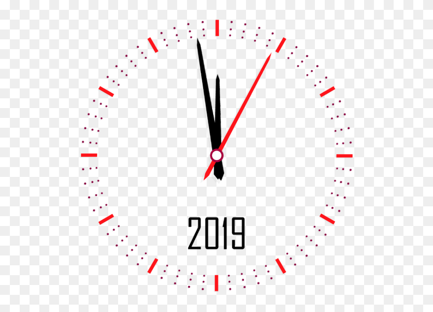Transparent Clipart Neujahr - Wall Clock - Png Download