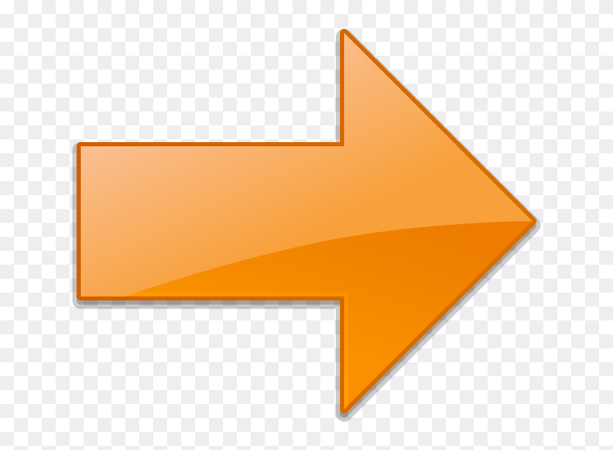 Transparent Background Right Yellow Arrow Clipart