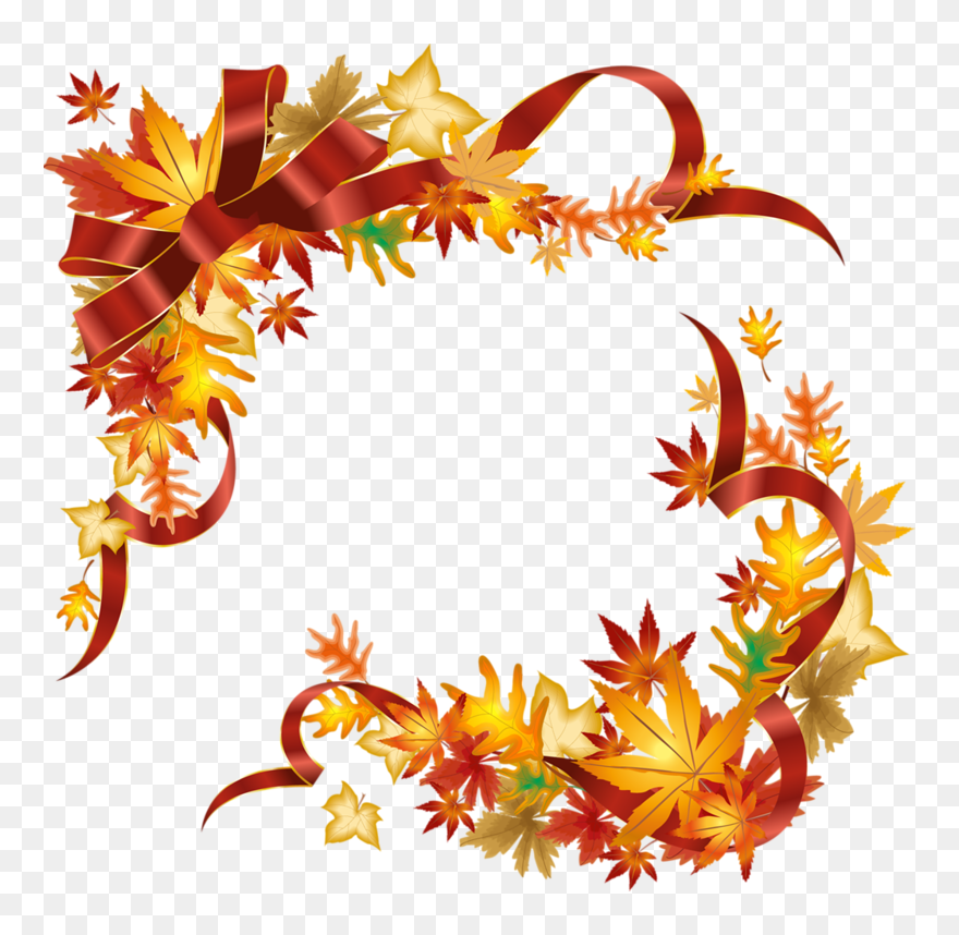 Transparent Herbstblätter Clipart - Transparent Thanksgiving Border - Png Download