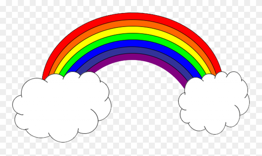 Arco Iris Con Mensajes Clipart