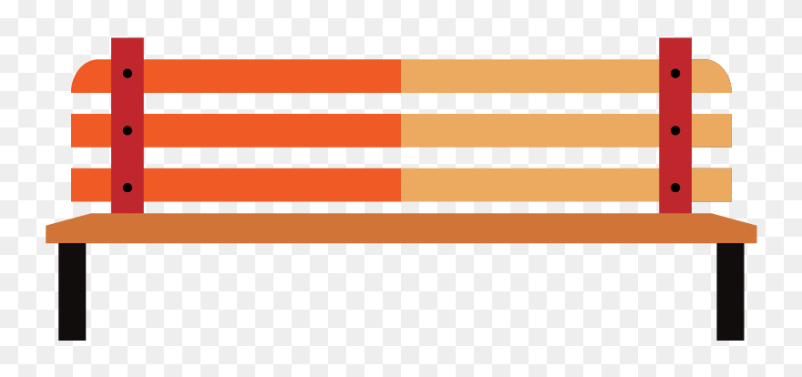 Outdoor Drawing Autumn Season - Chair Of Park Png Cartoon Clipart