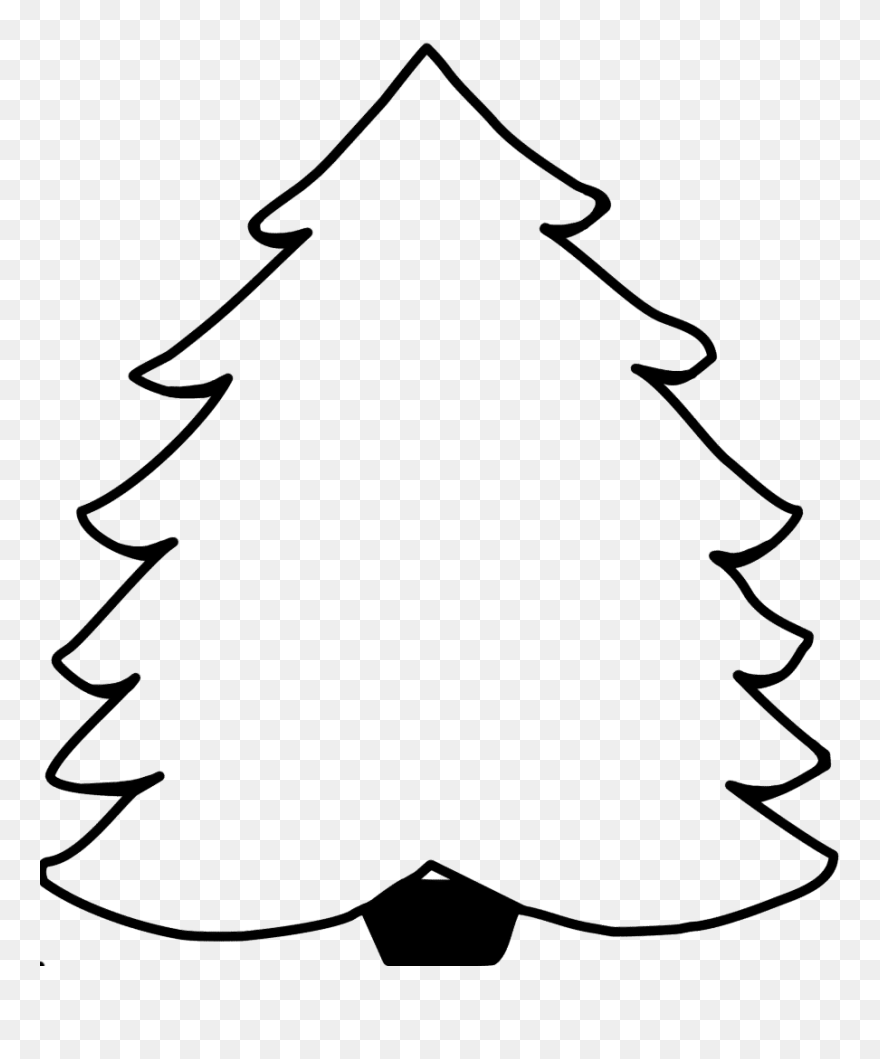 Decorate Christmas Tree Colouring Clipart