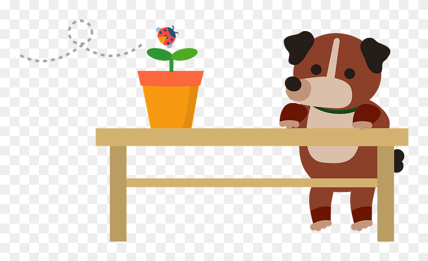 Dog Ladybug Animal Clipart - Cartoon - Png Download