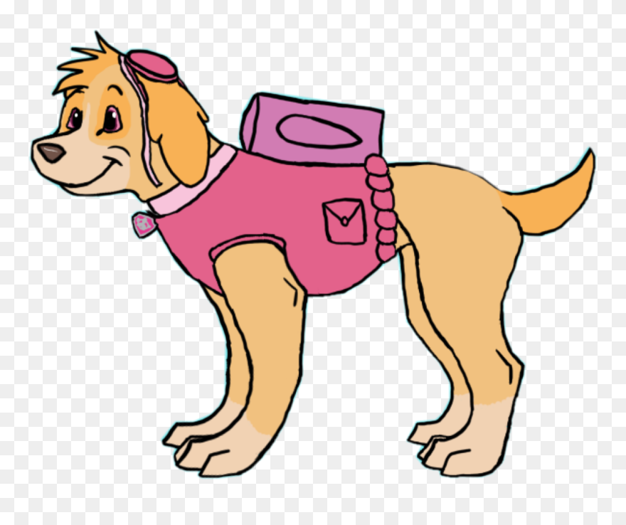 #skye #pawpatrol #freetoedit - Dog Catches Something Clipart