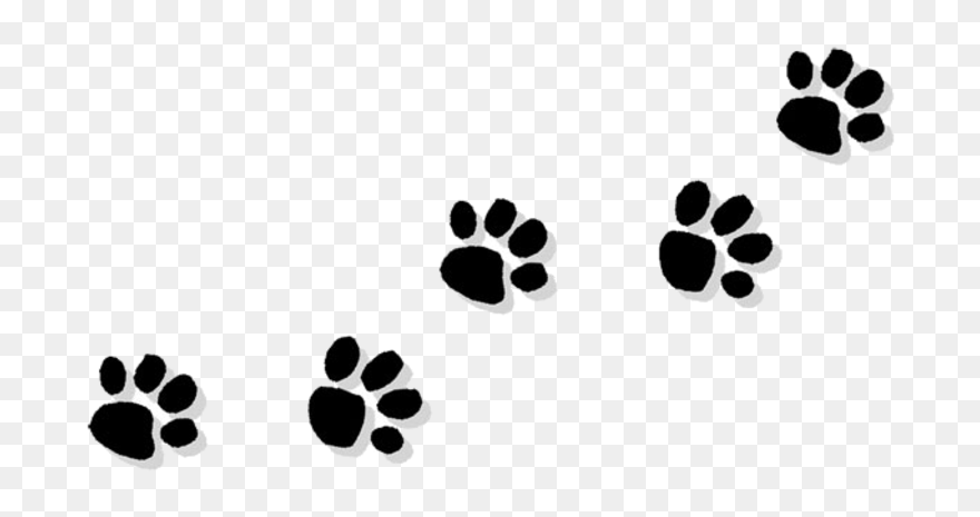 Cat Paw Bulldog Puppy Clip Art - Transparent Animal Paw Prints - Png Download