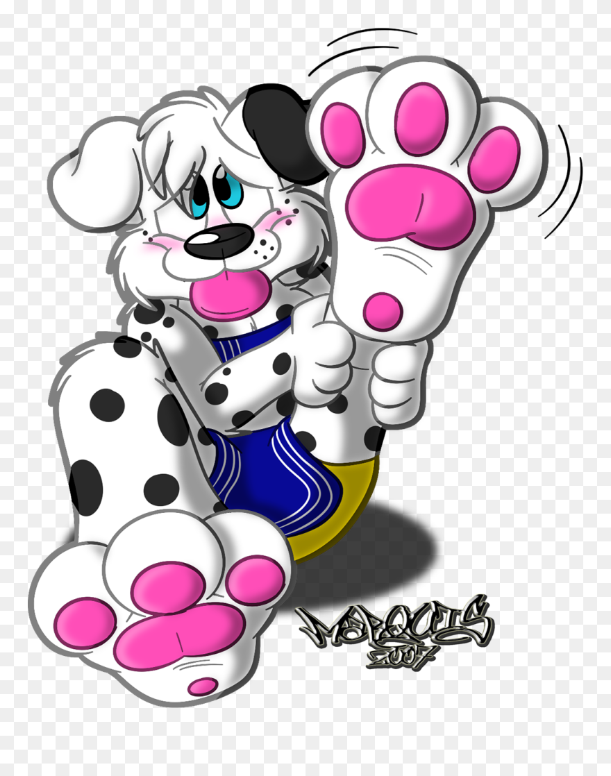 Shy Puppy Paw - Dog Clipart