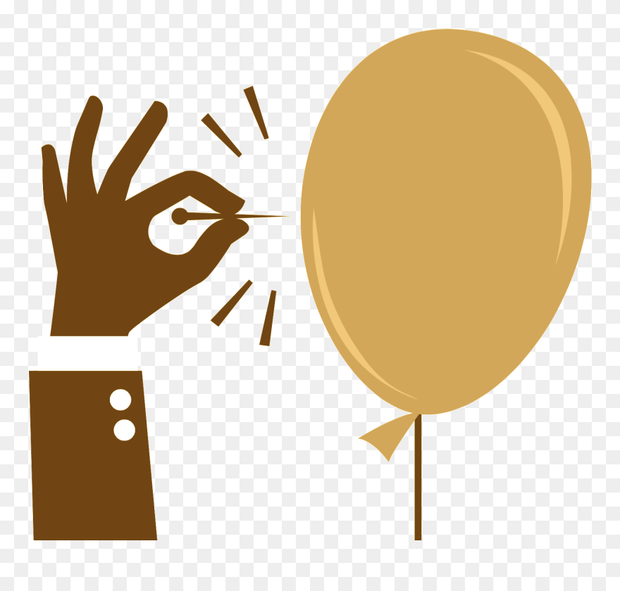 Drawing Of Balloon Popping Clipart