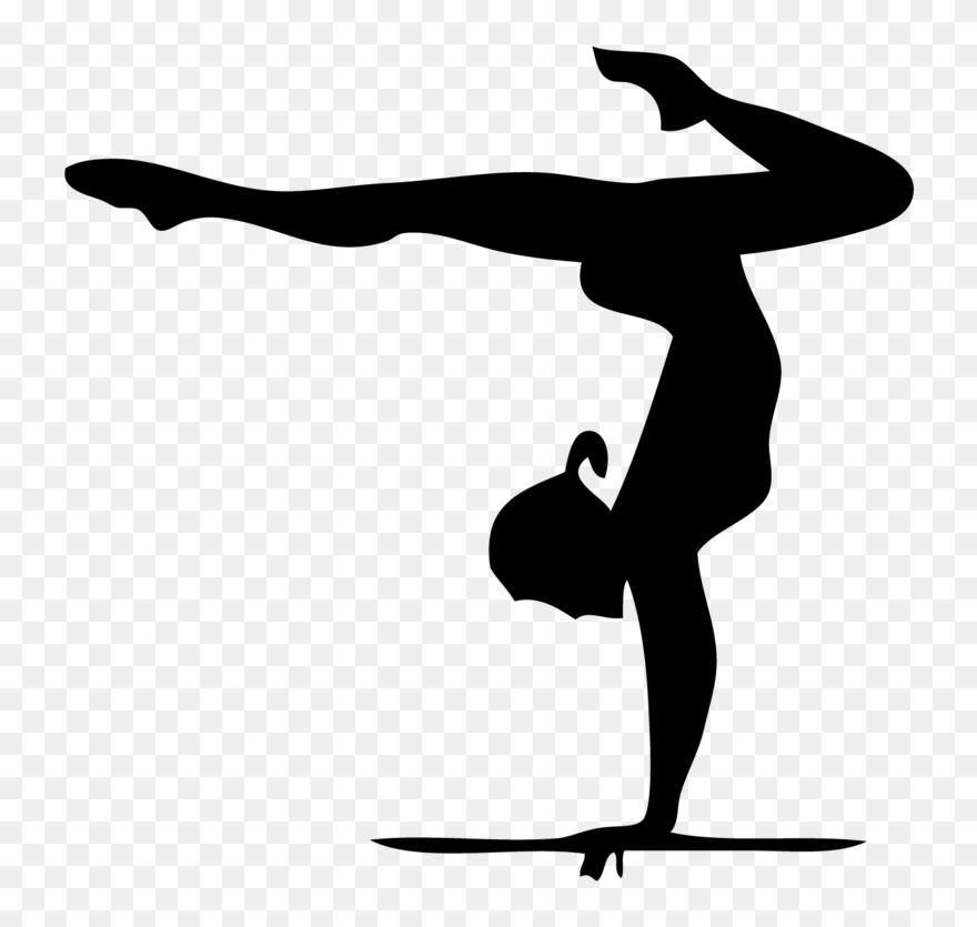 Artistic Gymnastics Silhouette Rhythmic Gymnastics - Artistic Gymnastics Silhouette Clipart