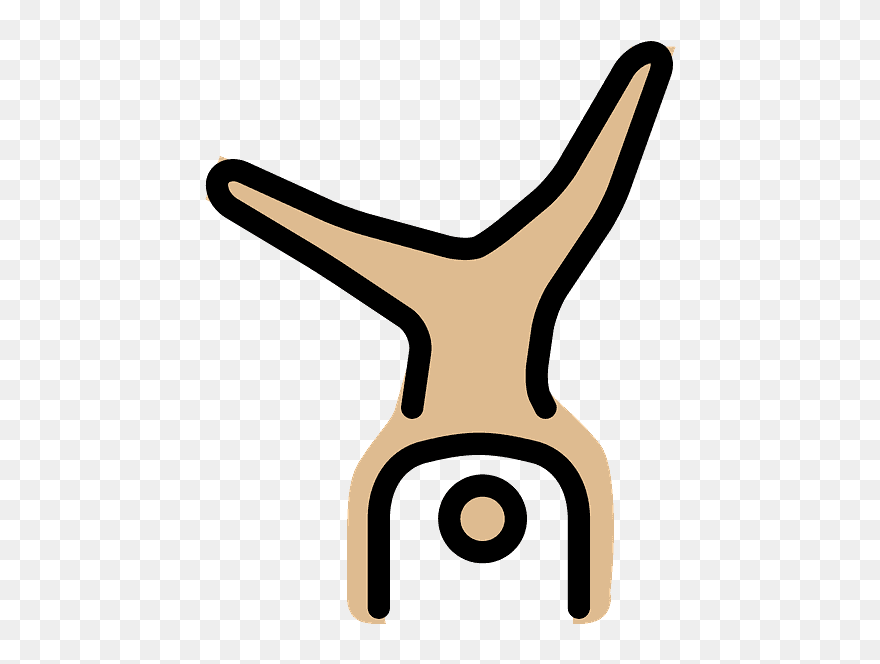Person Cartwheeling Emoji Clipart - Emoji - Png Download