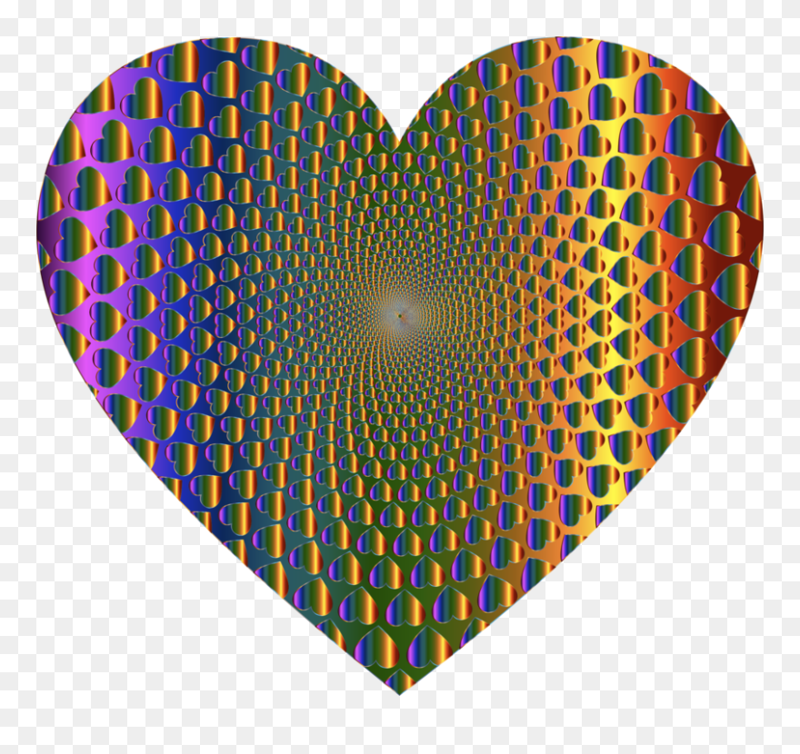 Heart,circle,symmetry - Heart Vortex Clipart