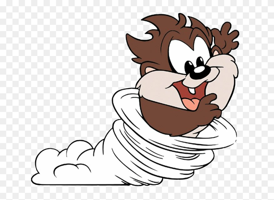 #baby Taz #tornado - Baby Taz Looney Tunes Clipart
