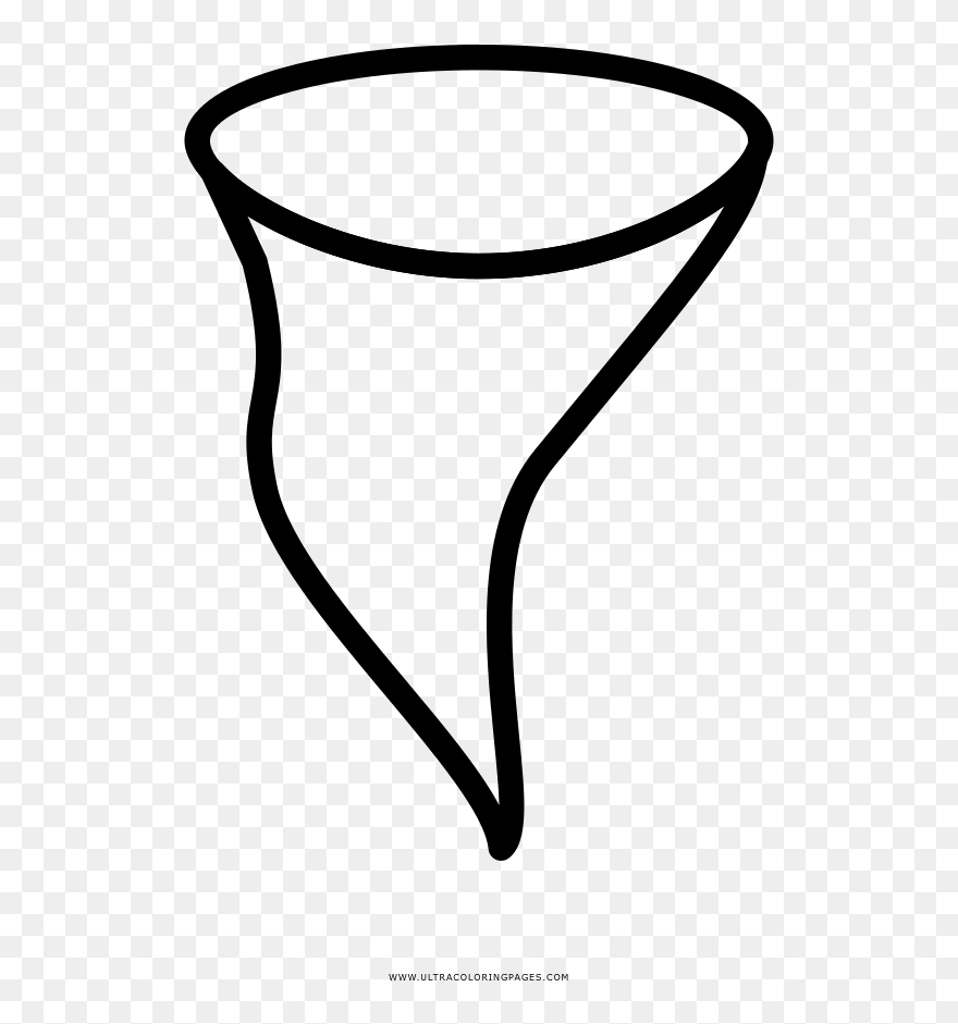 Transparent Tornado Clipart Black And White - Png Download
