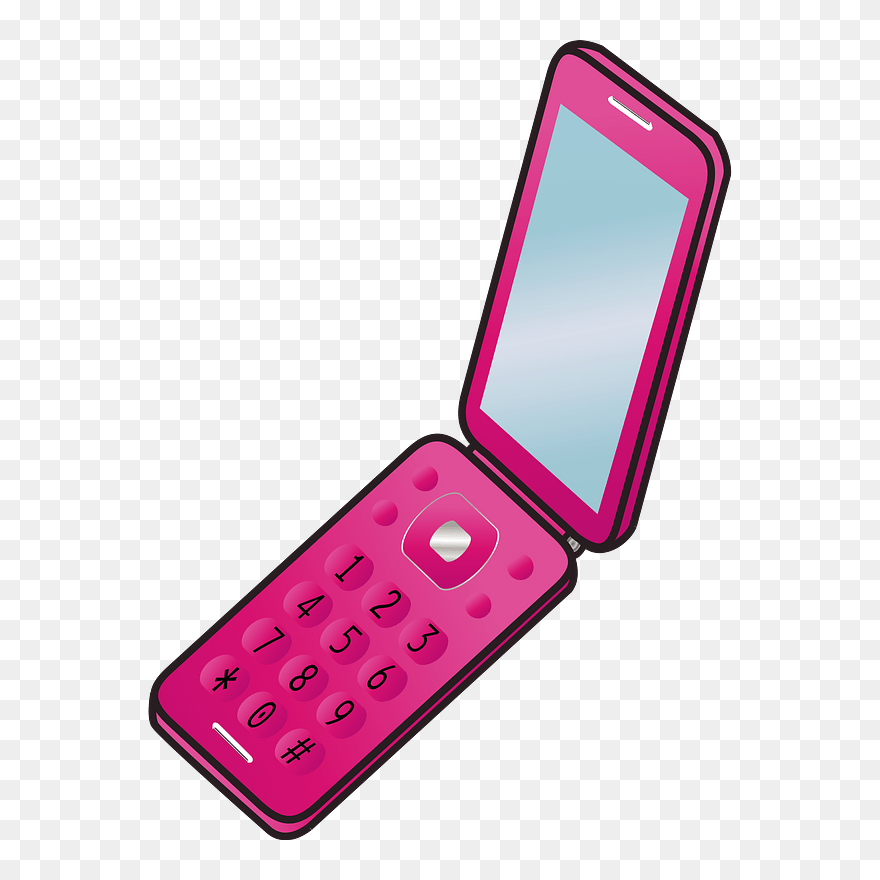 Mobile Phone Clipart - 携帯 電話 フリー イラスト - Png Download
