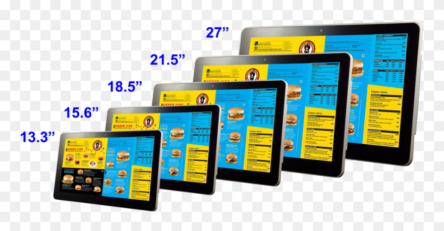 Taiwan Android All In One Digital Signage Display - 21.5 Inch Vs 18 Inch Clipart