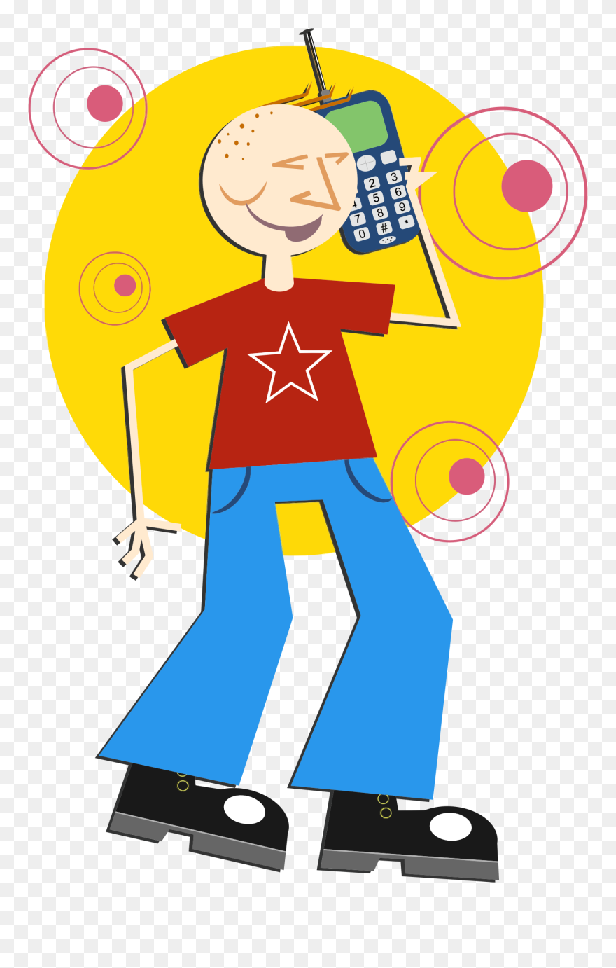 Transparent Phone Clipart - Cartoon - Png Download