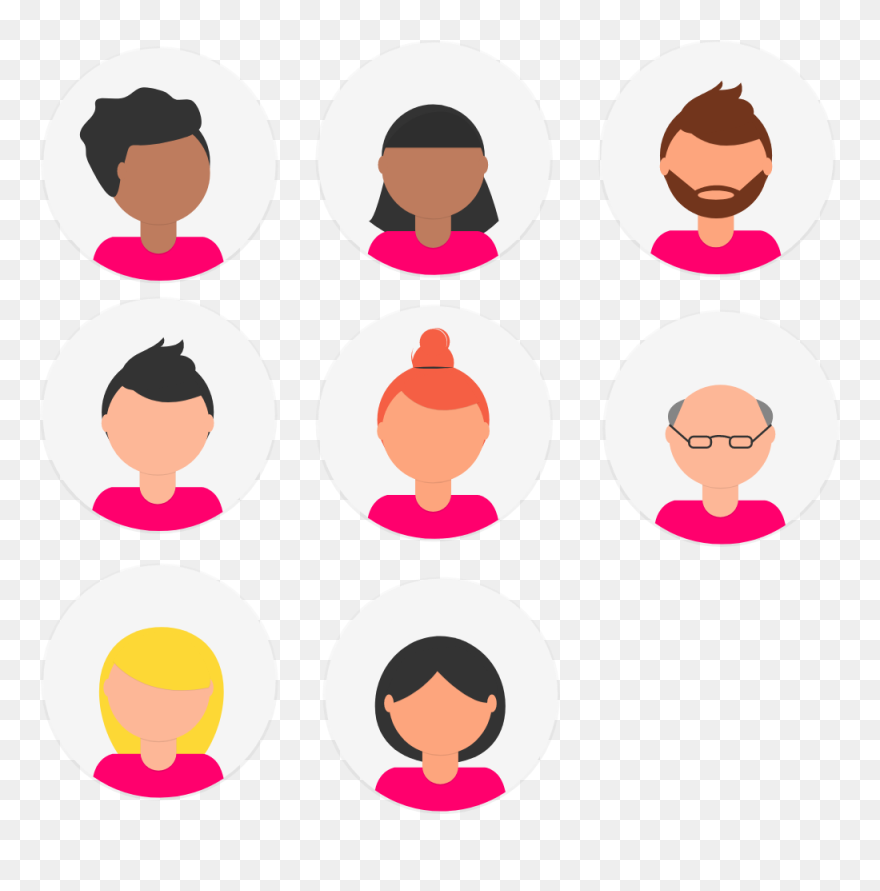 Personas Illustration Marketing Clipart