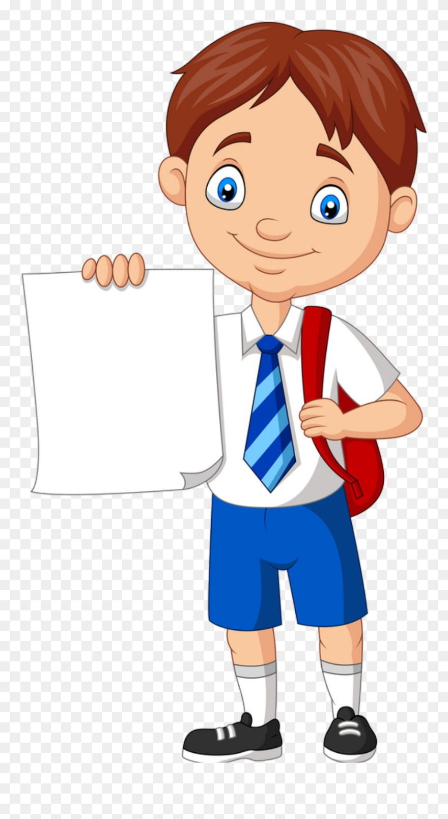 ####kid #kids #school #students #طالب #طفل #اطفال #مدرسة - Niño Agarrando Un Cartel Clipart
