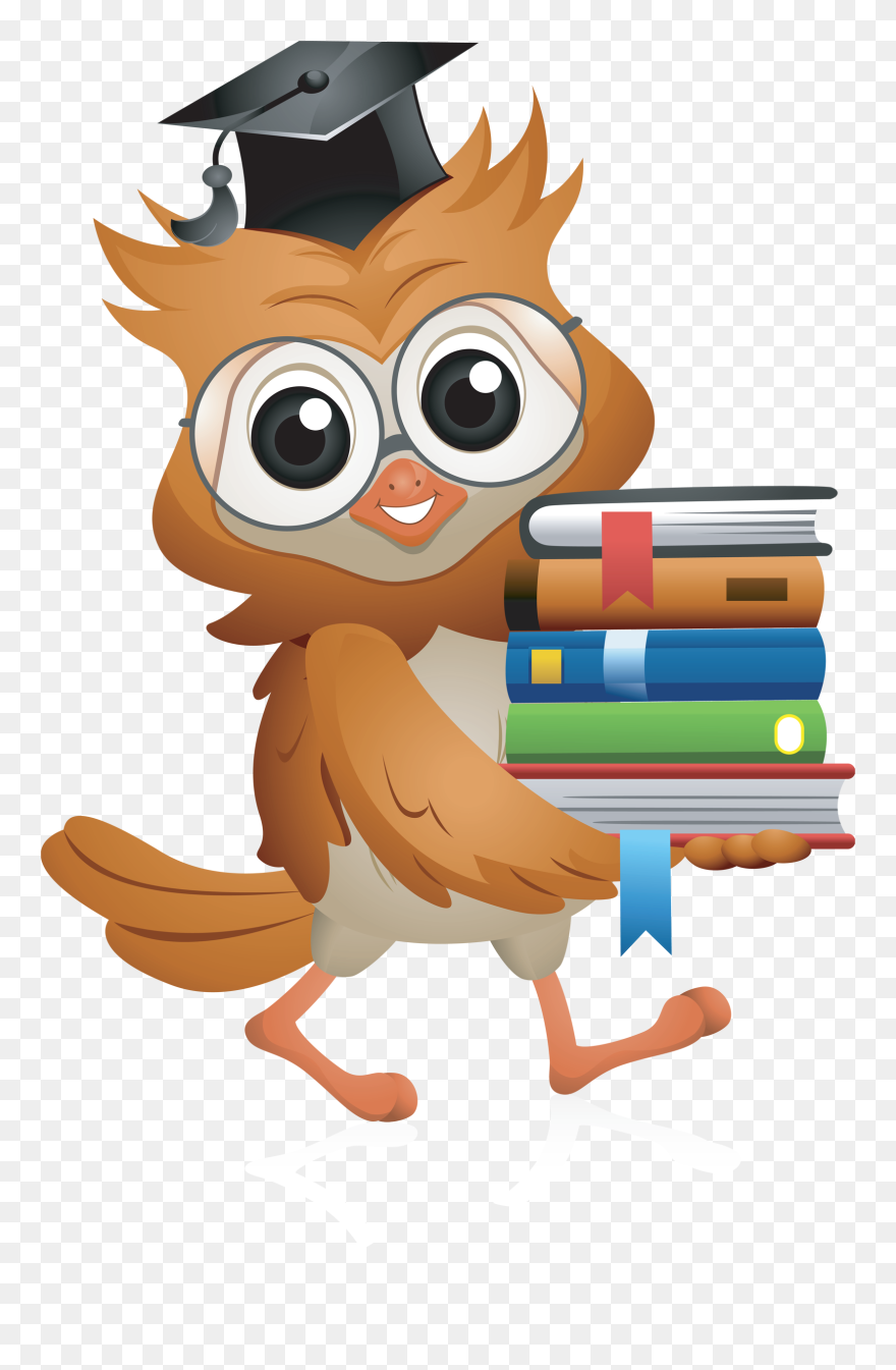 Owl Reading A Book Clipart
