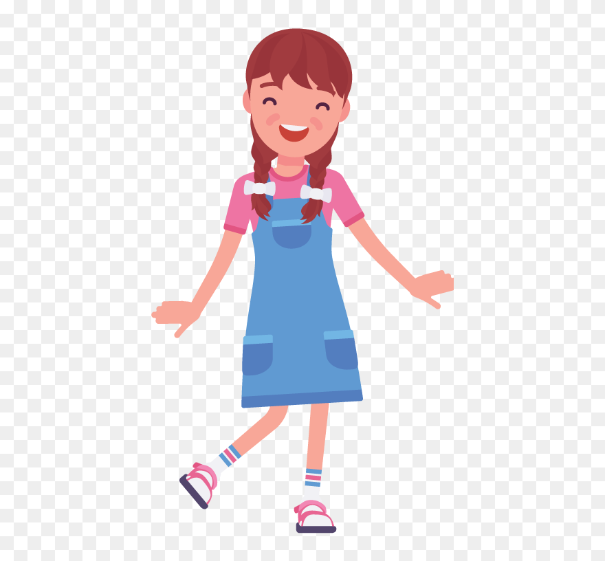 Cartoon Boy And Girl 9 Years Old Clipart