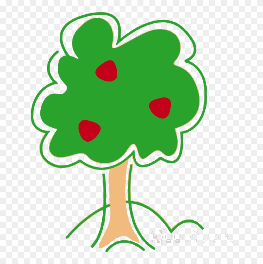 Apple Tree Cute Clipart Clip Art Transparent Png - Cute Apple Tree Clipart