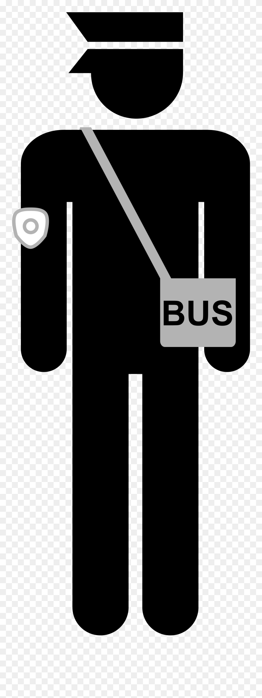 Driver Clipart Bus Conductor - Male Toilet Sign Png Transparent Png