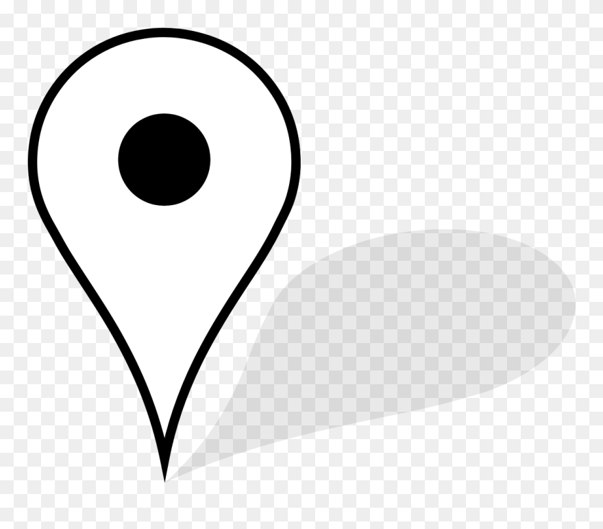 Pin Google Maps Black Clipart