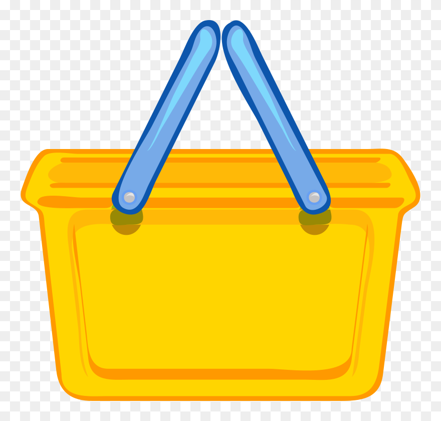 Grocery Store Basket Clip Art - Png Download