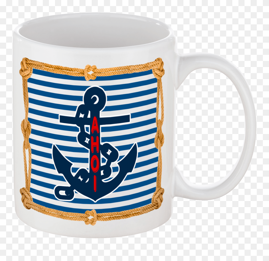 Ahoi Tasse Für Echte Seemänner - Mug Clipart