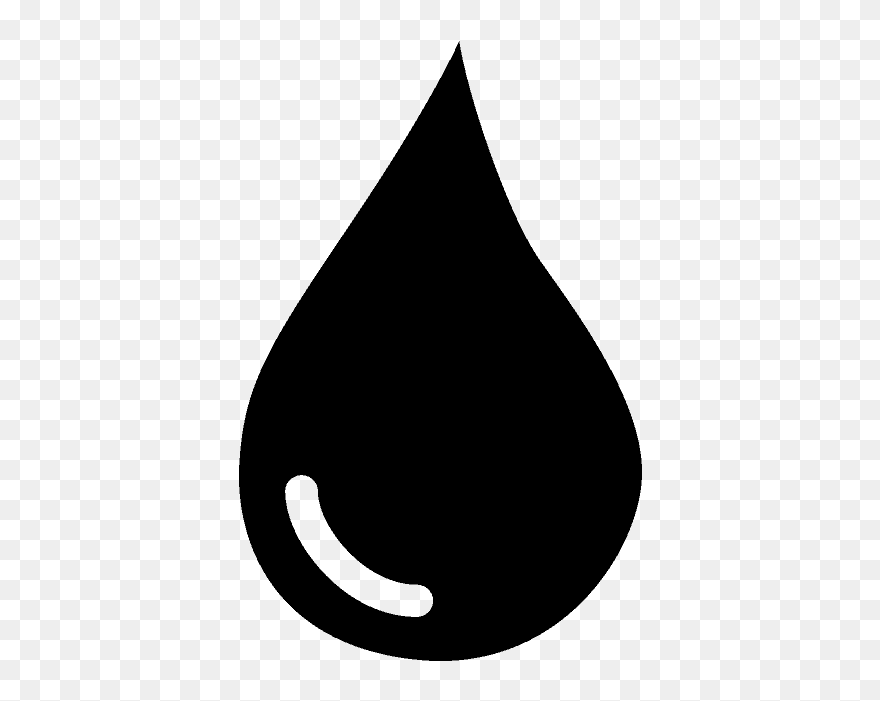 Water Drop Vector Black And White Clipart