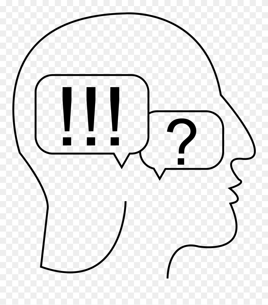 Kopf3 - Line Art Clipart