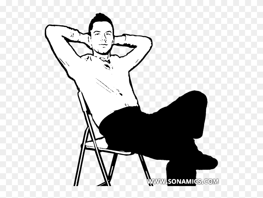Körpersprache 1 Kobra - Sitting Body Language Of Men Clipart