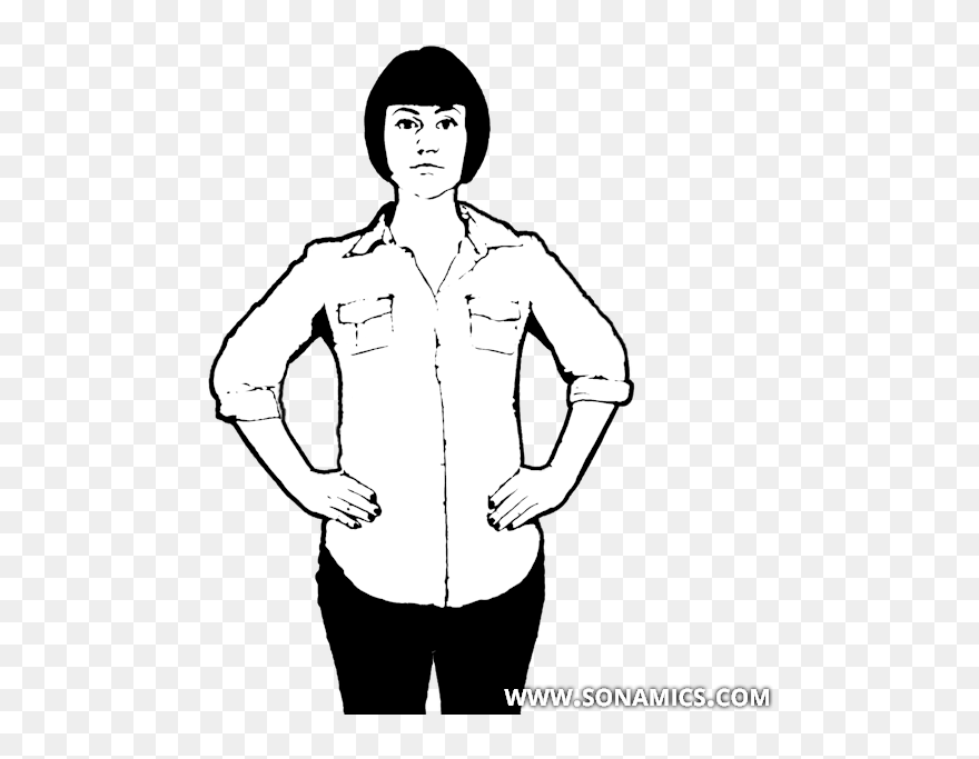 Someone With Their Hands On Their Hips Clipart