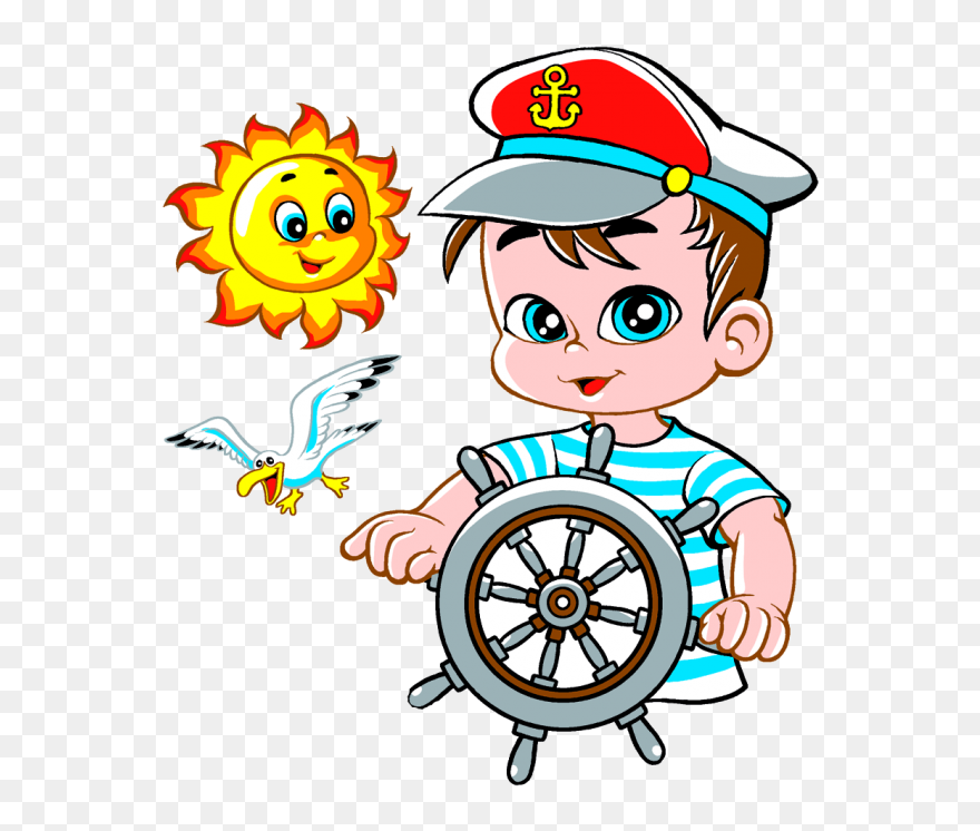 Kleiner Kapitän - Cartoon Clipart